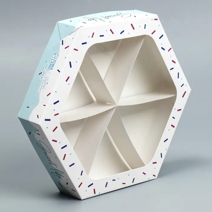 Коробка кондитерская, упаковка, Sweet life, 23 х 20 х 4 см