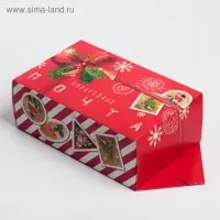 Коробка - конфета подарочная новогодняя складная &laquo;Новогодняя почта&raquo;, 14 х 22 х 8 см, Новый год