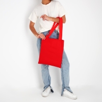 Шопер NAZAMOK, однотонный, 35х0.5х40 см, отд без молнии, без подклада, красный Шопер NAZAMOK, однотонный, 35х0.5х40 см, отд без молнии, без подклада, красный