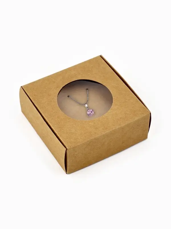 Коробка под бижутерию с окном &laquo;Круг&raquo;, 7.5 х 7.5 х 3 см