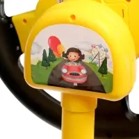 Руль музыкальный "Cупер водитель" с кронштейном, свет, звук