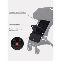 Коляска прогулочная детская RANT basic &laquo;JUNO&raquo; RA302 Beige, черный