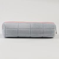 Пенал школьный мягкий, 21х8 см, плюш, голубой цвет