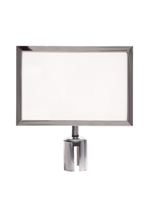 Информационная  рамка горизонтальная А4 СЕРЕБРО, высота-34см, ширина-32см, d=7см