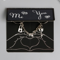 Брелок металл 2в1 "Замочек и ключик" Брелок металл 2в1 "Замочек и ключик"