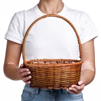 Корзина плетеная, 26&times;21&times;10/31 см, лоза, кукуруза