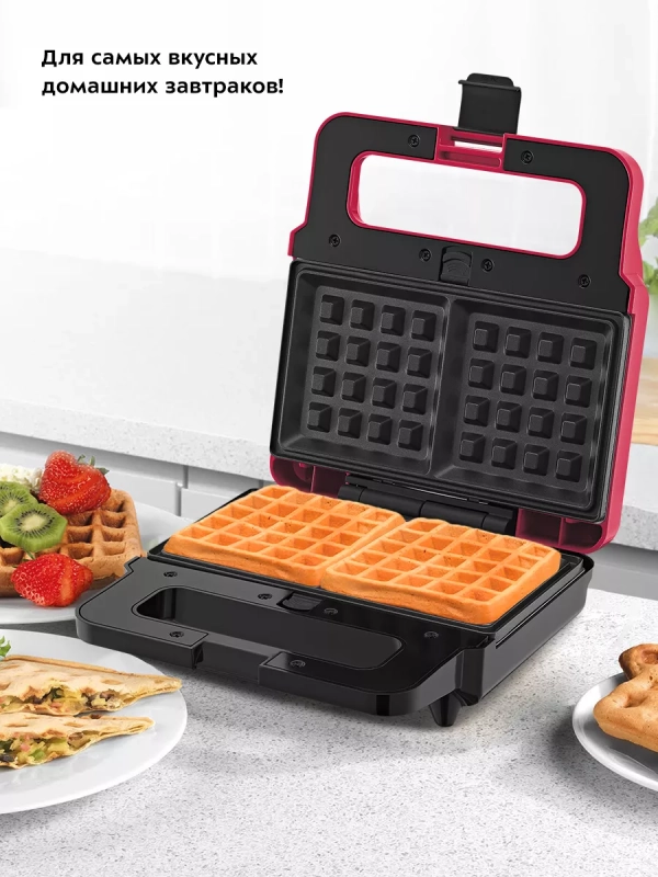 Вафельница электрическая для венских вафель КТ-3610 (3 в 1)