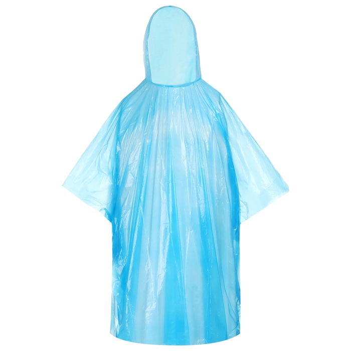 Дождевик - пончо, р. 48-50, синий