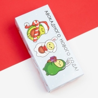 Набор новогодних женских носков KAFTAN "Авокадного года" размер 36-39 (23-25 см), 5 пар