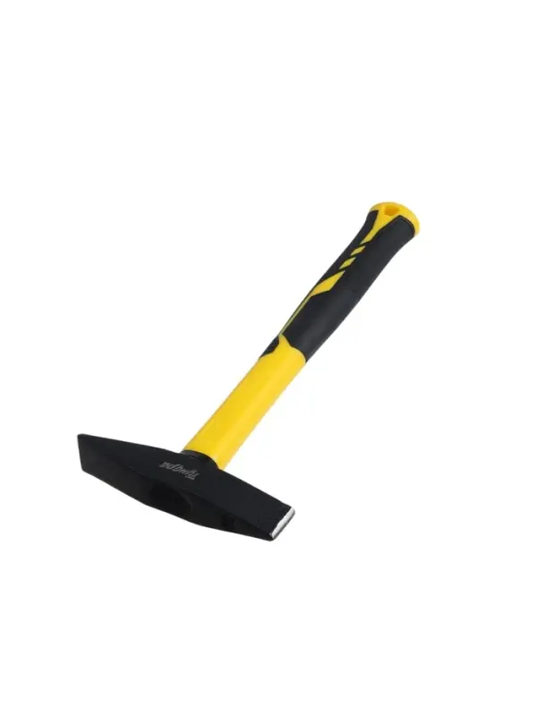 Молоток сварщика ТУНДРА, двухсторонний плоский боек, двухкомпонентная рукоятка, 500 г