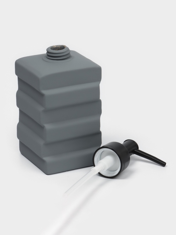 Набор дозаторов для ванной "Геометрия", 3 предмета с подставкой