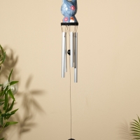 Музыка ветра "Кот" дерево, алюминий 9х8х100 см