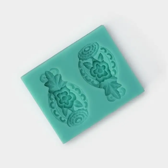 Молд для заливки &laquo;Гавайский ананас&raquo;, силикон, 7.5&times;6 см, зелёная