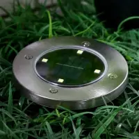 Садовый светильник на солнечной батарее, 4 LED, свечение белое