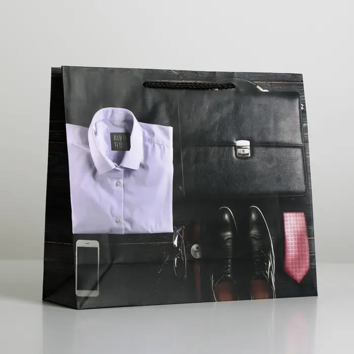 Пакет подарочный ламинированный, упаковка, &laquo;Стиль&raquo;, ML 21 х 25 х 8 см