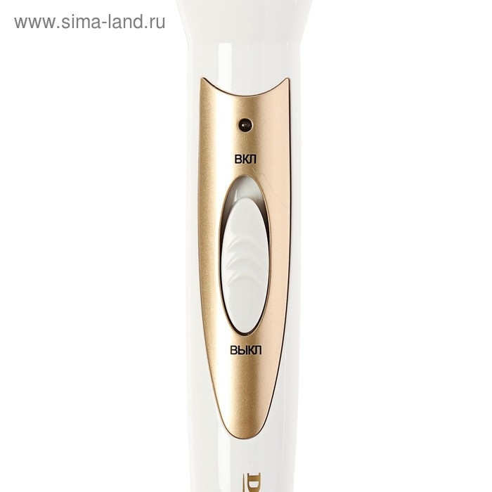 Плойка DELTA LUX DL-0628, 25 Вт, керамическое покрытие, d=13-25 мм, до 180&deg;С, белая