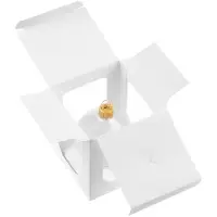 Елочный шар Gala Matt в коробке, 8,5 см, белый