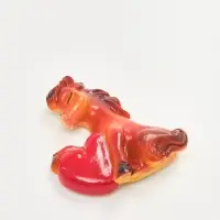 Магнит новогодний на холодильник &laquo;Лошадь с сердем&raquo;, 5.5 х 5.2 см