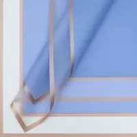 Пленка флористическая, голубая, 58&times;58 см, 50 мкм