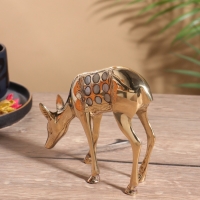 Сувенир &laquo;Косуля&raquo;, латунь с перламутром, 13&times;4.5&times;15 см