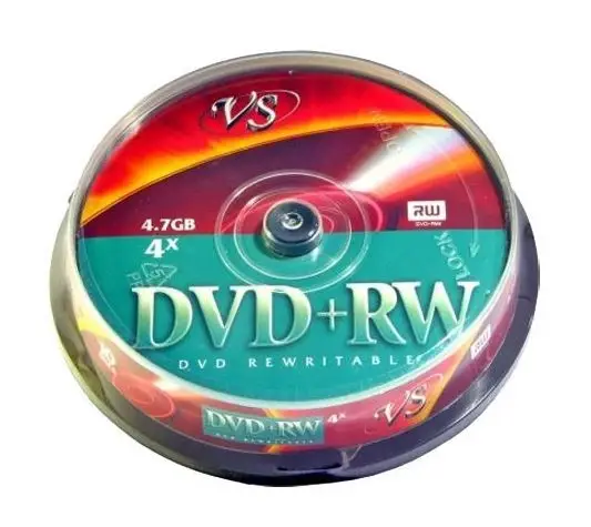 Диск DVD RW VS, 4x, 4700 Мб, блистер, 10 шт