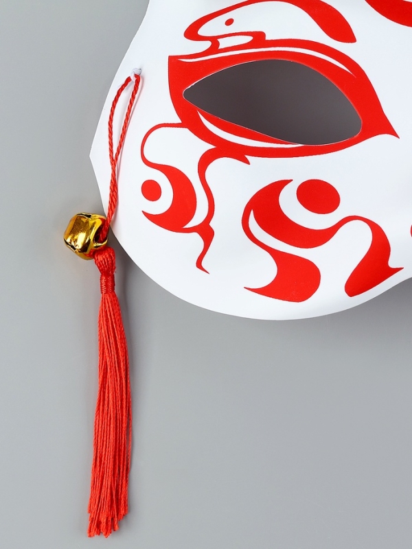 Карнавальная маска &laquo;Кицунэ&raquo;, красный
