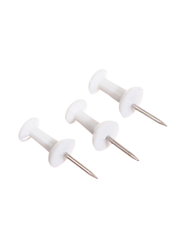 Кнопки силовые белые 130 штук в банке, TOP Calligrata Кнопки силовые белые 130 штук в банке, TOP Calligrata