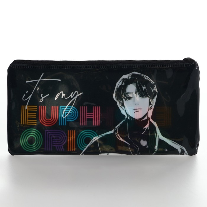 Пенал школьный мягкий плоский 9,5 х 20,5 ПВХ &laquo;1 сентября: Anime&raquo; МИКС