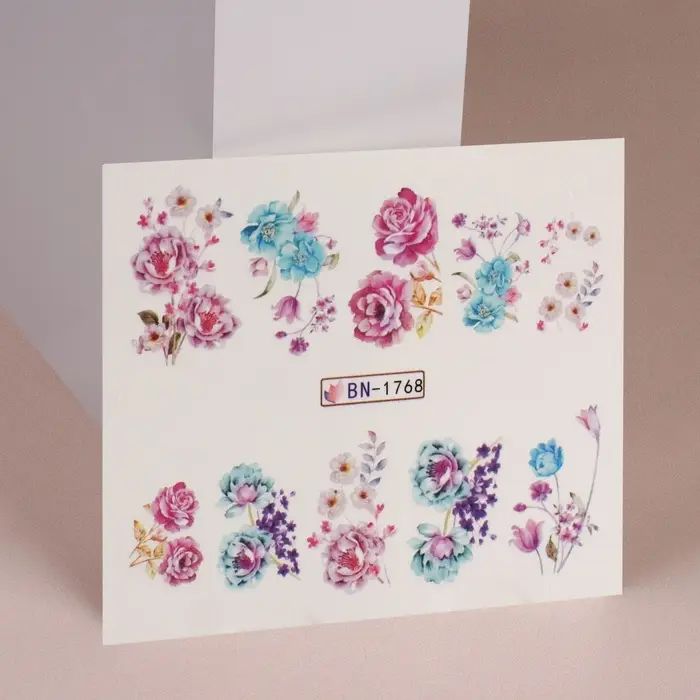 Слайдеры для ногтей &laquo;Летнее поле&raquo;, разноцветные