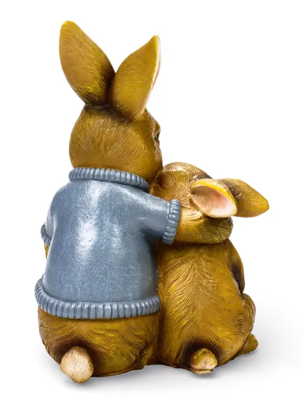 Садовая фигура 23 х 18 х 12 см  "Заяц с дочкой"