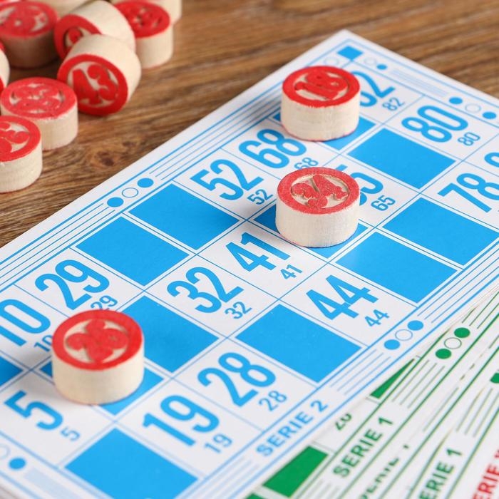 Русское лото, настольная игра "Цветное", 23 х 18 см