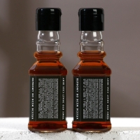 Подарочный набор косметики &laquo;Крутой мужик&raquo;, гель для душа и шампунь для волос во флаконах виски, 2 х 100 мл, Новый Год