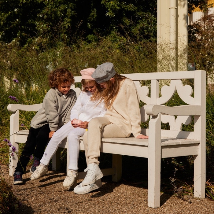 Костюм (кофта и брюки) детский MINAKU, цвет бежевый, рост 152 см