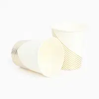 Набор посуды для праздника на 12 персон, белый с золотом (тарелки 23 см, стакан 250 мл)