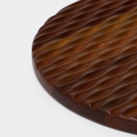 Доска разделочная с ручкой &laquo;Рельеф&raquo;, 40&times;30&times;1,5 см, акация