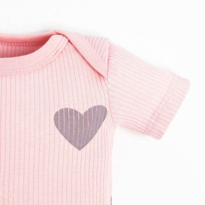 Боди Крошка Я «Сердца», рост 62-68 см, цвет розовый Боди Крошка Я «Сердца», рост 62-68 см, цвет розовый