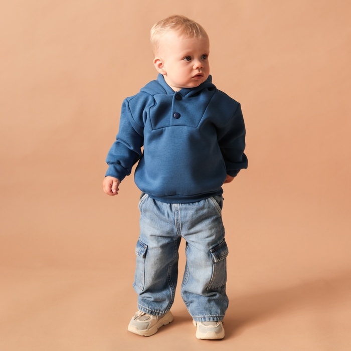 Толстовка Крошка Я Blueberry р. 62-68, синий Толстовка Крошка Я Blueberry р. 62-68, синий