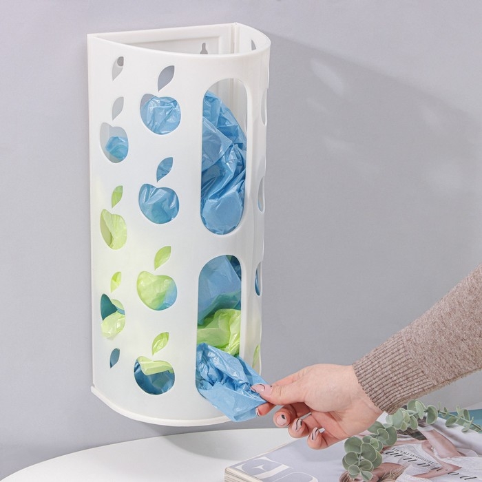 Корзина для пакетов, 16&times;13,5&times;37,5 см, цвет МИКС