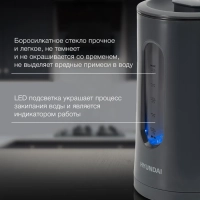 Чайник HYK-G4508 1.5л. 1700Вт серый