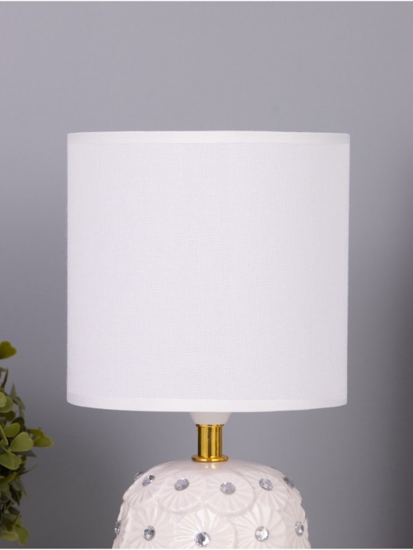 Лампа настольная "Букет" 1х40Вт Е14 белый 14,5х14,5х30см МОДЕЛЬ: