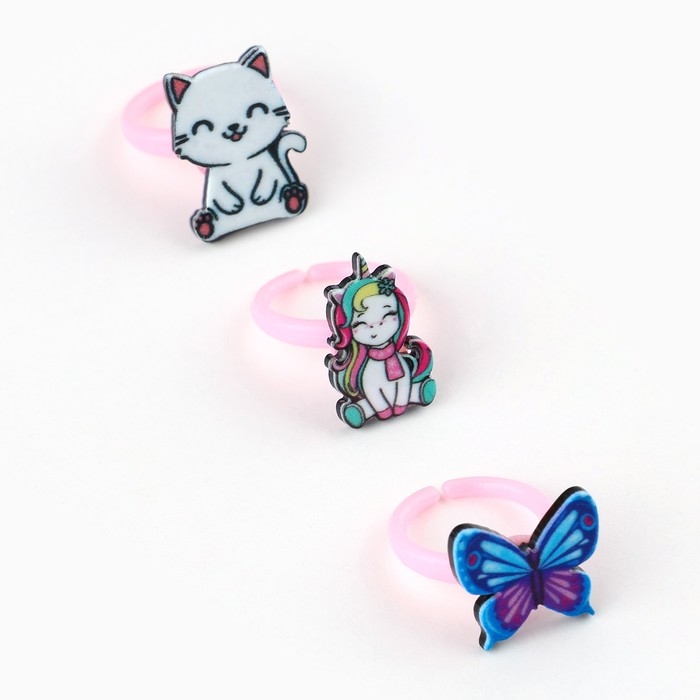 Кольцо 3 шт с тату «Сияй ярче звезд» 8 х 12 см Кольцо 3 шт с тату «Сияй ярче звезд» 8 х 12 см