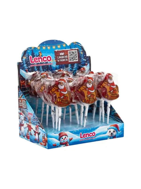 Карамель леденцовая &laquo;Дедушка мороз&raquo;, малина со сливками, 22 г