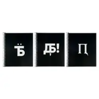 Компл тетр из 3шт 96л кл на гребне Русские иероглифы, обл мел карт, офсет (6250539)