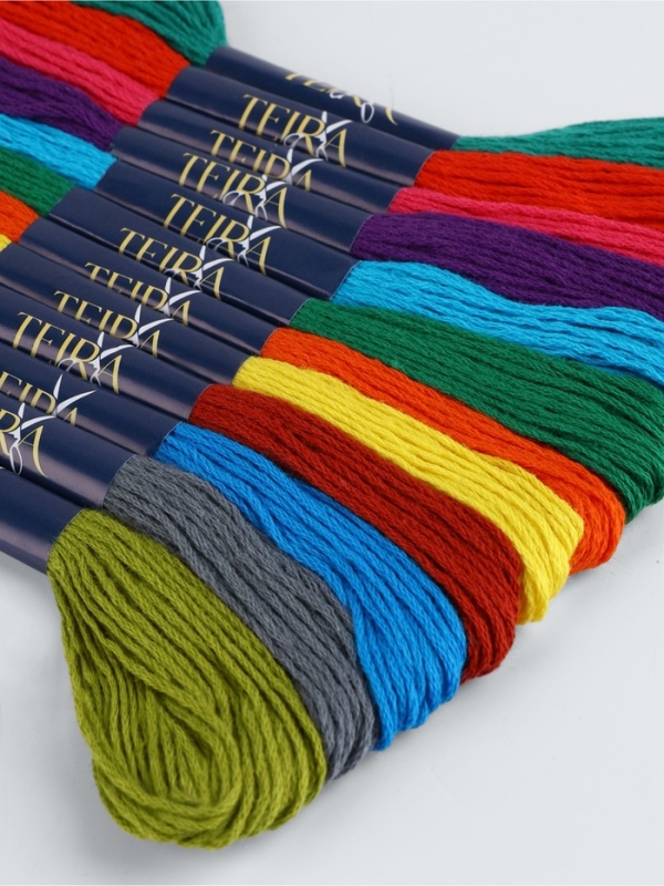 Набор ниток мулине хлопок 8±1м (наб 12шт цена за наб) №5 TR Набор ниток мулине хлопок 8±1м (наб 12шт цена за наб) №5 TR