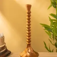 Подсвечник "Спираль" алюминий 14х14х38 см