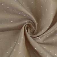 Ткань подкладочная &laquo;Горох&raquo;, двусторонняя, 100 % вискоза, 1 &times; 1,4 м, цвет бежевый