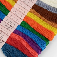 Набор ниток мулине №2, 8 &plusmn; 1 м, 12 шт