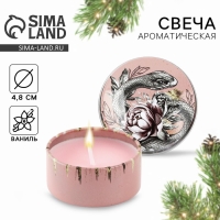 Свеча новогодняя в железной банке «Новый год: Змея«Новый год: аромат ваниль, 4.8 см Свеча новогодняя в железной банке «Новый год: Змея«Новый год: аромат ваниль, 4.8 см