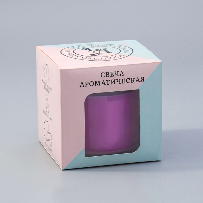 Свеча ГИГАНТ ароматическая в стакане Свеча ГИГАНТ ароматическая в стакане "Чёрная вишня", соевый воск, 10х10 см