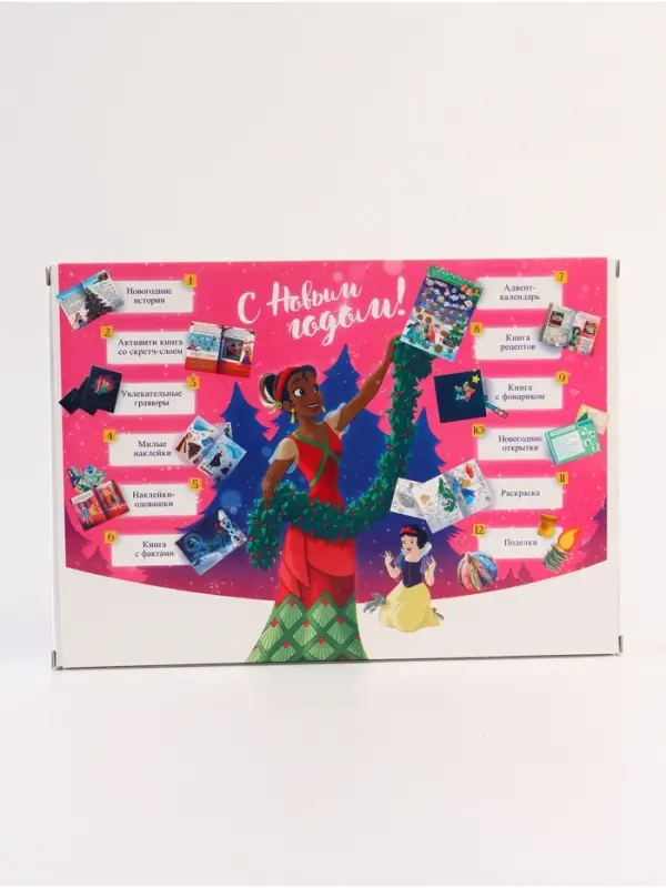 Подарочный набор в коробке "Новогодний бал принцесс", 12 книг, Disney